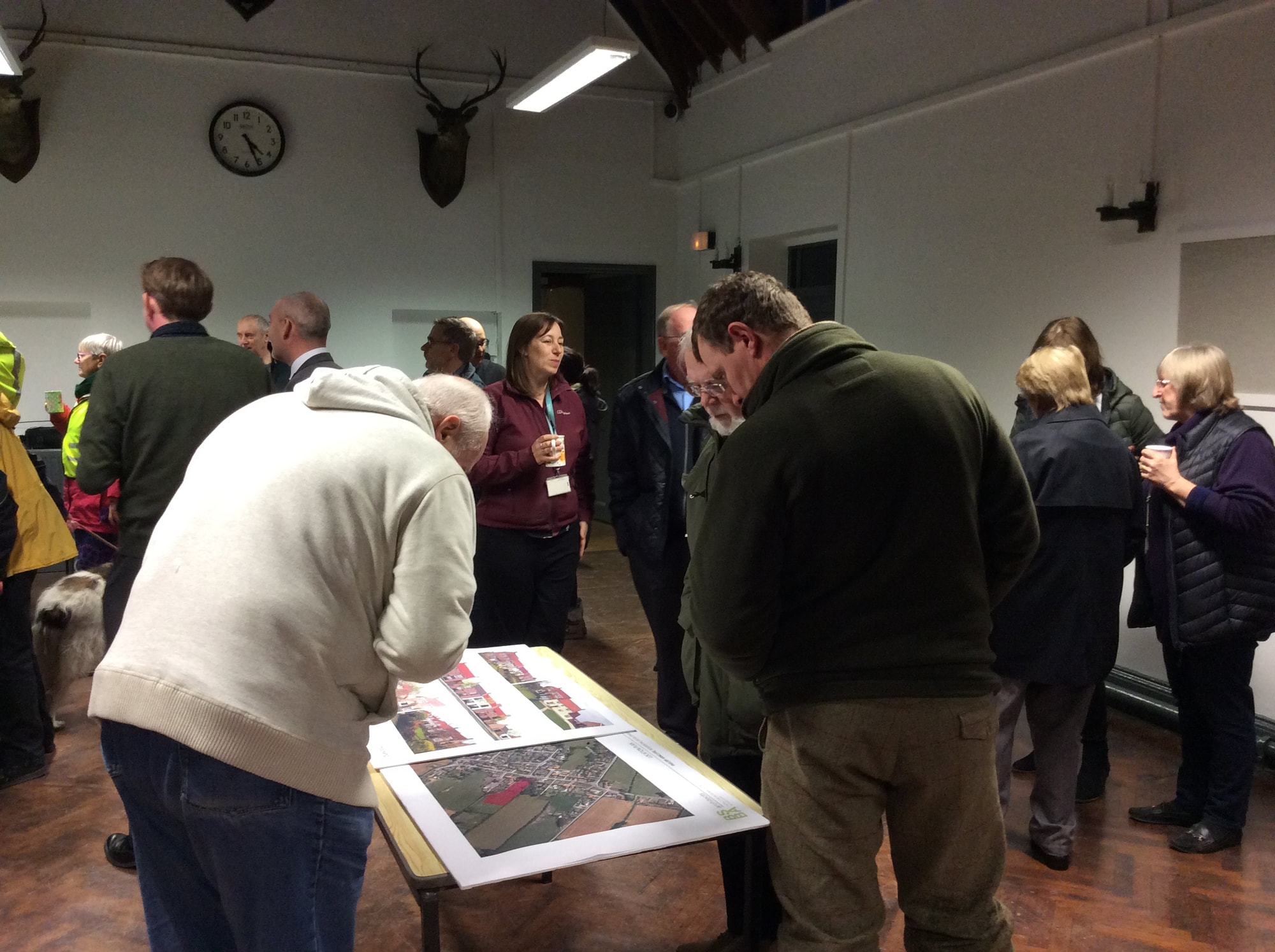 Residents of the parish attending a Neighbourhood Plan Meeting